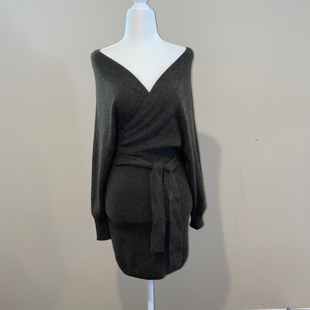 Hunter Green Knit Dress